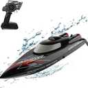 GoolRC WLtoys WL916 Remote Control Boat, 60KM/H High Speed RC Racing Boat for Pools or Lakes, 2.4GHz RC Boats with Low Battery Alarm for Teens and Adults