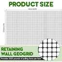 3ft x 164ft Bi-Directional Universal Retaining Wall Geogrid Driveway Stabilization Grids Gravel Grid Walls Geocell Geogrid for Retaining Wall