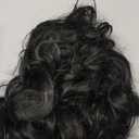 Short Curly Wigs for Black Women Soft Black Big Curly Wig with Bangs Afro Kinky Curls Heat Resistant Natural Looking Synthetic Wig for African American Women Black