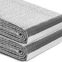Reflective Insulation Roll 23.6inch x 10Ft Double Bubble Reflective Aluminum Foil Wrap Insulation Sheet Thermal Shield Radiant Barrier for Winter RV Window Thermal Cold Insulation Summer Heat - Silver