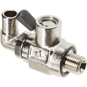 EZ-103(12mm-1.25) EZ Oil Drain Valve with removable L-Shape Hose End Combo