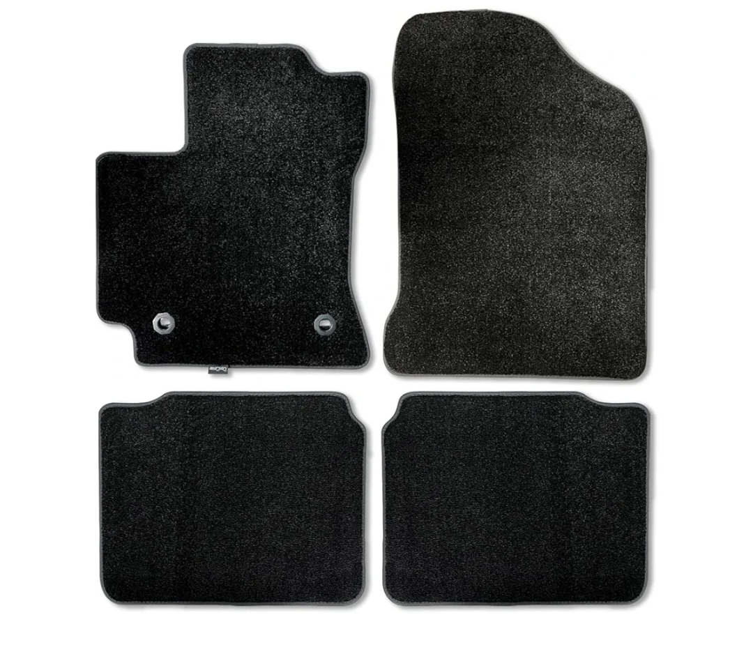 Floor Mats for Toyota Corolla 2012 2013 2014 2015 2016 2017 2018 - Custom 3D Fit - 1st and 2nd Row Set - Rubber Anti-Slip Backing - Heavy Duty 22oz Carpet Mat - All Weather Car Liner Floormats
