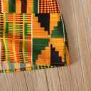 Noubeau Kids Toddler Girls African Dashiki Dress Little Girls Backless Halter Dress Ethnic Bohemia Style Summer Clothes (4-5T, Yellow)