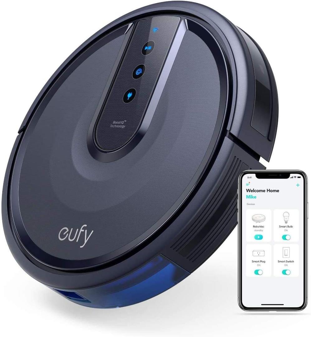 eufy RoboVac 25C Robot Vacuum With Wi-Fi, 1500Pa Suction, Voice Control, Ultra-Thin 2.85" Design and Easy To Clean 