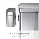 simplehuman Compost Caddy, Detachable and Countertop Bin, 4 Liter / 1.06 Gallon, Brushed Stainless Steel