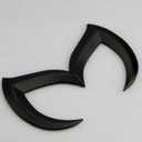 SuPoo for Mazda Black Sporty Metal Evil 'M' Rear Trunk Badge Decal Emblem Glossy 3 5 6