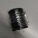 Black Vinyl Coated Wire Rope 1/16", 200FT 304 Stainless Steel Cable with 60PCS Aluminum Crimping Loop Sleeves for String Light Cable, Clotheslines, Trellis and Light Picuture Hanging