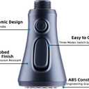 Hibbent Pull Down Spray Head, NSF/ANSI/CAN 61 & CUPC Certified 3-Function Spray Nozzle, 15 Adapters, Kitchen Sink Faucet Head Replacement Compatible with Moen, Delta, Kohler, Oil-Rubbed Bronze