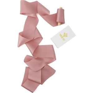 MEEDEE Mauve 'N' Pink Silk Hair & DIY Ribbon Spools 2in Wide x 5yds Each - Perfect for Weddings, Bouquets & Occasions