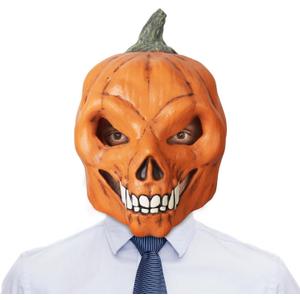 Halloween Scary Pumpkin Mask Masquerade Cosplay Costume Accessories Latex Pumpkin Head Mask for Party