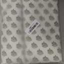 60'' x 90'' Cotton Tablecloth Handmade Cotton Floral Tablecloth Washable Print Rectangle Table Cover with Dust Proof Wrinkle Resistant for Kitchen Dining Party Buffet (Green, Emerald Green)