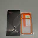 TORRAS Shockproof for iPhone 17 Pro Max Case with Camera Control Button, [12FT Military Grade Drop Protection] Enhanced Grip & Soft Touch Translucent 17 Pro Max Case with DIY Buttons, Neon Orange