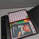 Mose Cafolo Chinese Mahjong Game Set 1.5" X-Large 144 Numbered White Blue Melamine Tiles with Carrying Travel Case,Complete Majong Majiang, Mah Jonng Game Set