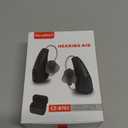 Rechargeable Hearing Aids with Bluetooth for Seniors with Hearing Loss, OTC Hearing Aid for Adults with Noise Cancellation, Superior Sound, Nearly Invisible, Charging Case Included