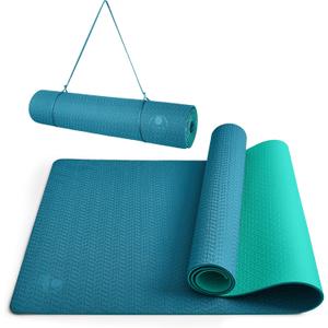 IUGA Yoga Mat Thick Non Slip Anti-tear Pilates Mat Eco Friendly Hot Yoga Mats for Workout & Exercise(72"x 24"x 6mm)