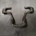 Voodonala Center Steering Wheel Panel Cover with Dash Board Cover Trim Compatible with Ford F150 2015-2020 (4pcs,ABS,Black Wood)