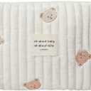 Lmbabter Baby Stroller Storage Bag Diaper Bag Infant Carriages Diaper Organizer Pouches Embroidered Mommy Bag for Outdoor : Baby