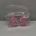 Large 6.7" Christmas Tree Ornaments Set of 4, Faceted Acrylic Pink