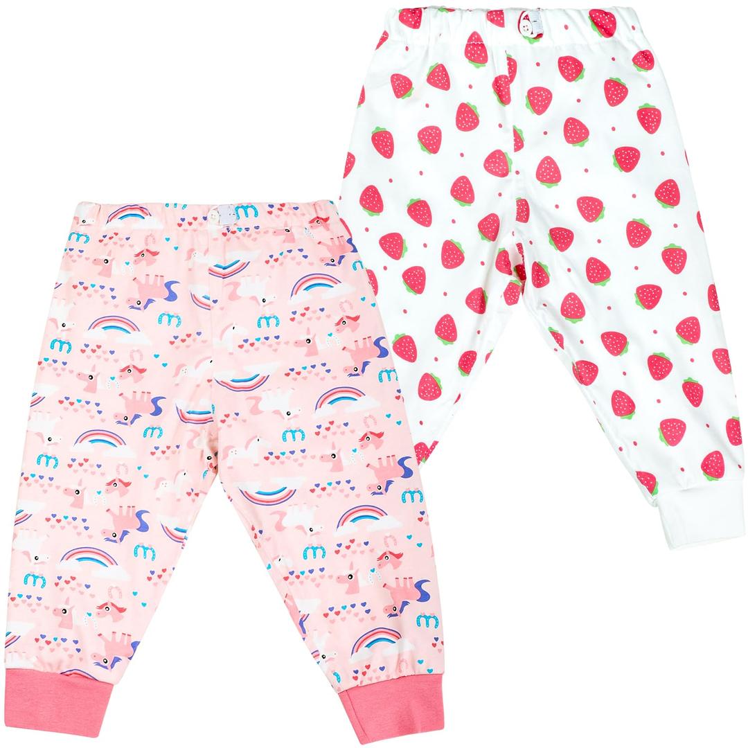 MooMoo Baby Waterproof Diaper Pants for Potty Training 2 Packs Nighttime Diaper Short for Boys and Girls (3-5T, Pink)