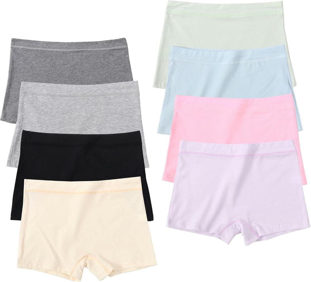 Teen Girls Knickers Cotton Soft Boyshorts Kids Underwear Boxer Briefs Safety Panties for Dress, Size: 11-14 Years