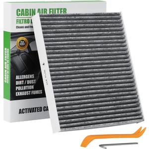 6091C (CF11966) Cabin Air Filter W/Activated Carbon Compatible With Chevry Silverado 1500/2500Hd/3500Hd 19-24, Gmc Sierra 1500 2020-2024,Buick Envision 16-24, Cadillac Ct4/Ct5/Xt6 20-24.