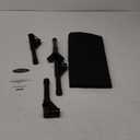 Elevated Dog Bed for Large Dogs, Raised Dog Cot Fits Up to 120 LBs, Heavy Duty Pet Cots with Durable Supportive Teslin Recyclable Washable Mesh, Indoor & Outdoor Pet Bed, Black