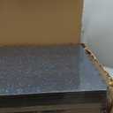 SUPERJARE 0.56'' Thick 12 Pcs 48 Sq Ft Rubber Top Exercise Equipment Mats, High Density EVA Foam Mats with Rubber Top, Interlocking Gym Flooring for Home Gym, Protective Workout Mat, Black/Blue