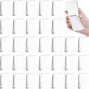 Queekay 32 Pcs Pocket Mirror Bulk Folding Compact Mini Mirror for Women Makeup Travel Cosmetic, 2 x 3 x 0.2 Inch(White)