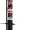 TYT Heavy Duty 5000lbs A-Frame Trailer Jack with 15" Top-Wind Vertical Travel, Black Sandblast Coating, and Foot Plate for RVs, Boat, Utility, and Camping Trailers
