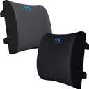 Everlasting Comfort Back Cushion Bundle - Double Comfort for Superior Posture & Back Pain Relief - Ideal for Office, Car, and Home Seating