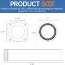 Magnetic Dryer Vent Coupling Connector Kit - DV180 Airtight Seal, Quick Connect, Includes 4"x3.3ft Duct & 2 Clamps