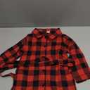 Kayotuas Toddler Kids Baby Girl Plaid Dress Long Sleeve Belted Botton Down Shirts Dresses Infant Fall Outfits, 110