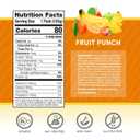 Designer Wellness Energy Smoothie, Real Fruit, 100mg Natural Caffeine, 5g Protein, Low Carb, Zero Added Sugar, Gluten-Free, Fruit Punch, 12 Count