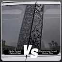 Lypumso PET Forged Carbon Fiber Vinyl Wrap, Glossy Car Vinyl Film for Automotive with Air Release Technology for Vehicle Decal DIY Interior Exterior Decoration (3D Black Forged, 1ft x 5ft)