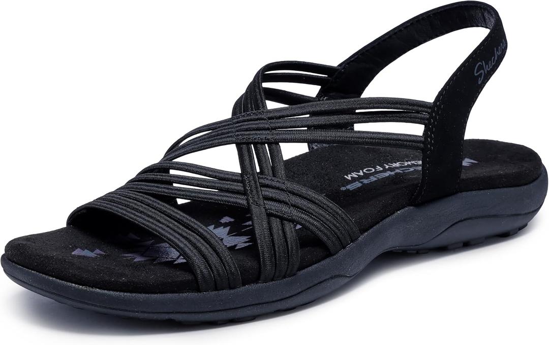 Skechers Women's Reggae Slim Simply Stretch Sandal, 10