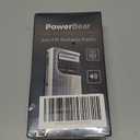 PowerBear Portable Radio | AM/FM, 2AA Battery Operated with Long Range Reception for Indoor, Outdoor & Emergency Use | Radio with Speaker & Headphone Jack (Silver)