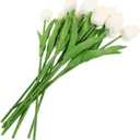 ABOOFAN 12pcs Artificial Floating Candle Centerpiece for Weddings Parties Home Decor Showers Realistic Faux Flowers White for Elegant Arrangements