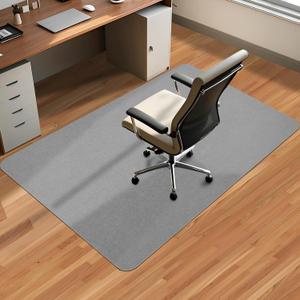 Office Chair Mat for Hardwood Floor & Tile Desk Mat for Rolling Chairs Protect Hardfloor Desk Area Rug for Workstations, Durable Chair Mat for Home and Office Use (Light Grey, 36X48 in)