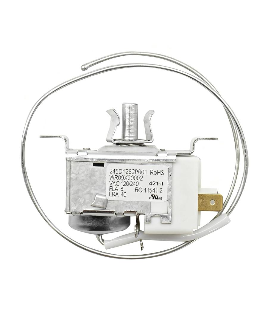 WR09X20002 Refrigerator Temperature Control Thermostat Replacement Parts Fits for GE Refrigerator, Replaces AP5806677 WR09X10027 WR09X10042 WR09X10043 WR09X10109 WR09X10133 etc.