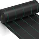 6ft x 300ft Weed Barrier Landscape Fabric, 3.5oz Heavy Duty Woven Ground Cover, 1800 Sq Ft Coverage Geotextile Weed Cloth for Gardening, Driveway, French Drain - UV Resistant