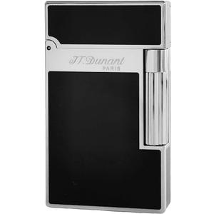 Black Lacquer Silver Lighter, Refillable, Adjustable Soft Flame, Traditional Flame Lighter with Adjustable Flame Dial, Gift for Men Dad Husband Somker