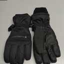 Carhartt Men's Waterproof Insulated Knit Cuff Glove (Medium, Black)