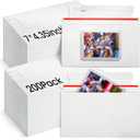 200 Pack Trading Card mailing Envelopes, 7" x 4.35" Self-Adhesive Rigid Cardboard Mailers for Semi-Rigid Sleeves, Toploaders and Card Protectors
