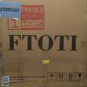 24" Round LED Bathroom Mirror, Dimmable Anti-Fog Vanity Mirror with Touch Control, 6000K Natural Light, Black Metal Frame, Wall Mounted for Makeup Shaving (IP54, 90+ CRI)