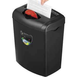 Paper Shredder for HomeShred 12 Sheet Cross Cut,5.55-Gallon Basket, P-4 Security,Shred Paper/Cards/CDs/Staples/Clips - Jam Proof System for Home Office