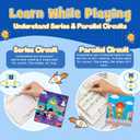 JoyCat Science Paper Circuit Kit for Kids Ages 8-12, STEM Toys with Glow Vibrate Spin Modes, Educational Electronics Kit with 18 Fun Theme for Boys & Girls, DIY Paper Card for Birthday Christmas Gift