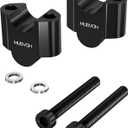 7/8" 22mm Motorcycle Handlebar Risers with 30mm Height, Universal Motorcycle/Dirt Bike/ATV Accessories, Black
