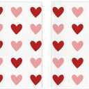 TAJWE Valentines Day Kitchen Towels 18x26 Inch Set of 2 Red Pink Heart Love Valentine Dish Cloths Farmhouse Wedding Anniversary Hand Towels for Kitchen Decoration