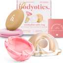 Menstrual Disc Reusable, 2-Pack Size S & L - Softer Than Menstrual Cups and Can Be Used Intimate Moments - Comfort-Fit Period Disc Set with 12 Hr Wear - 100% Medical Grade Silicone 
(Beige and Light Pink)