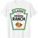 Ranch Sauce Green Salad Dressing Condiment DIY Halloween T-Shirt Size XL
